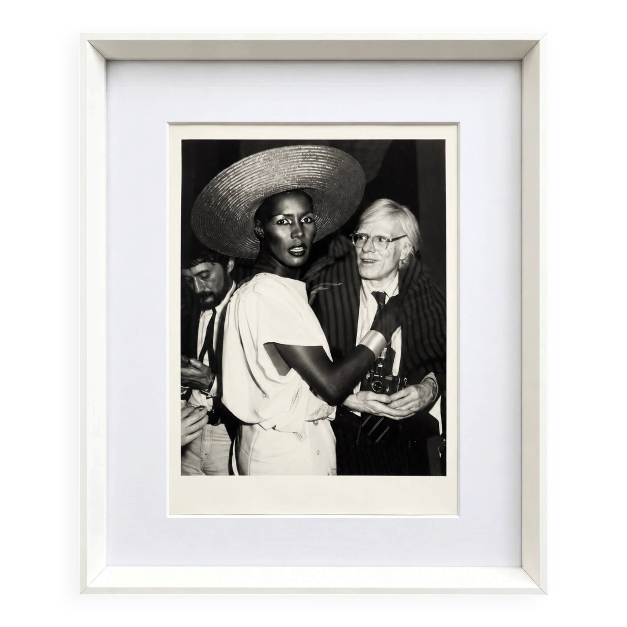 Ron Galella - Grace Jones & Andy Warhol, Studio54, 1978 Silver print