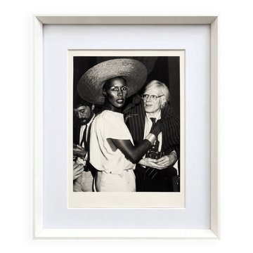 Ron Galella - Grace Jones & Andy Warhol, Studio54, 1978 Silver print