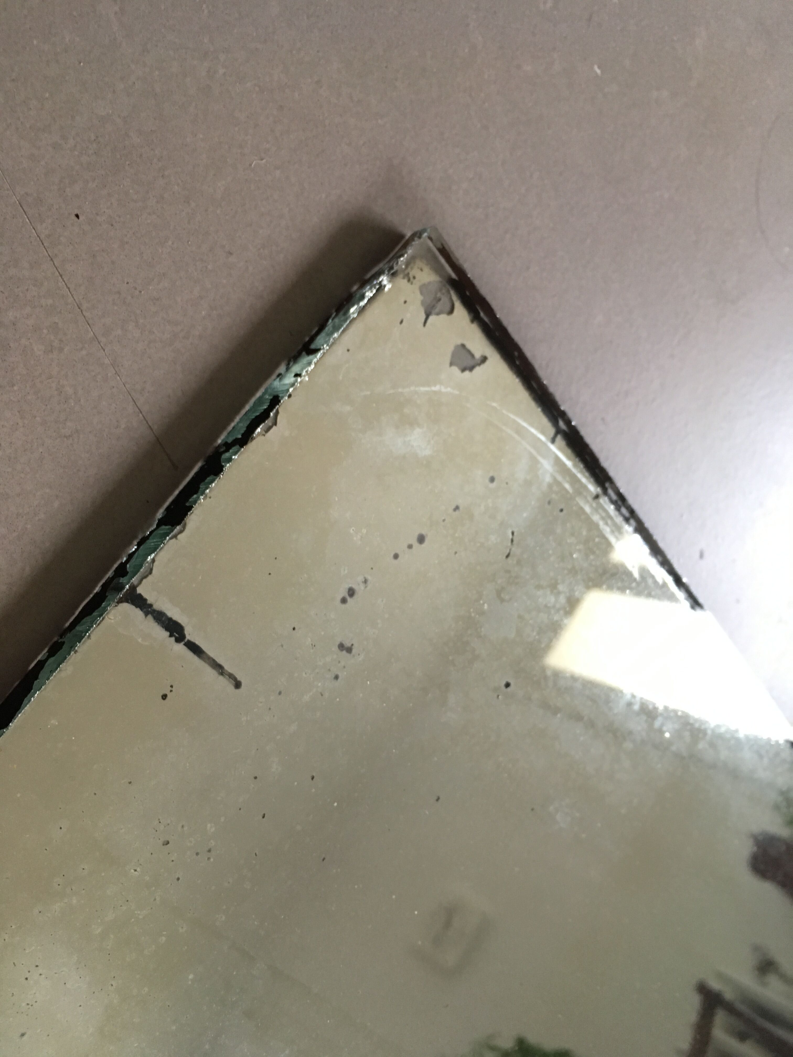 Miroir piqué ancien 36x48 cm
