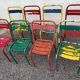 Suite de 8 chaises tolix dépareillées