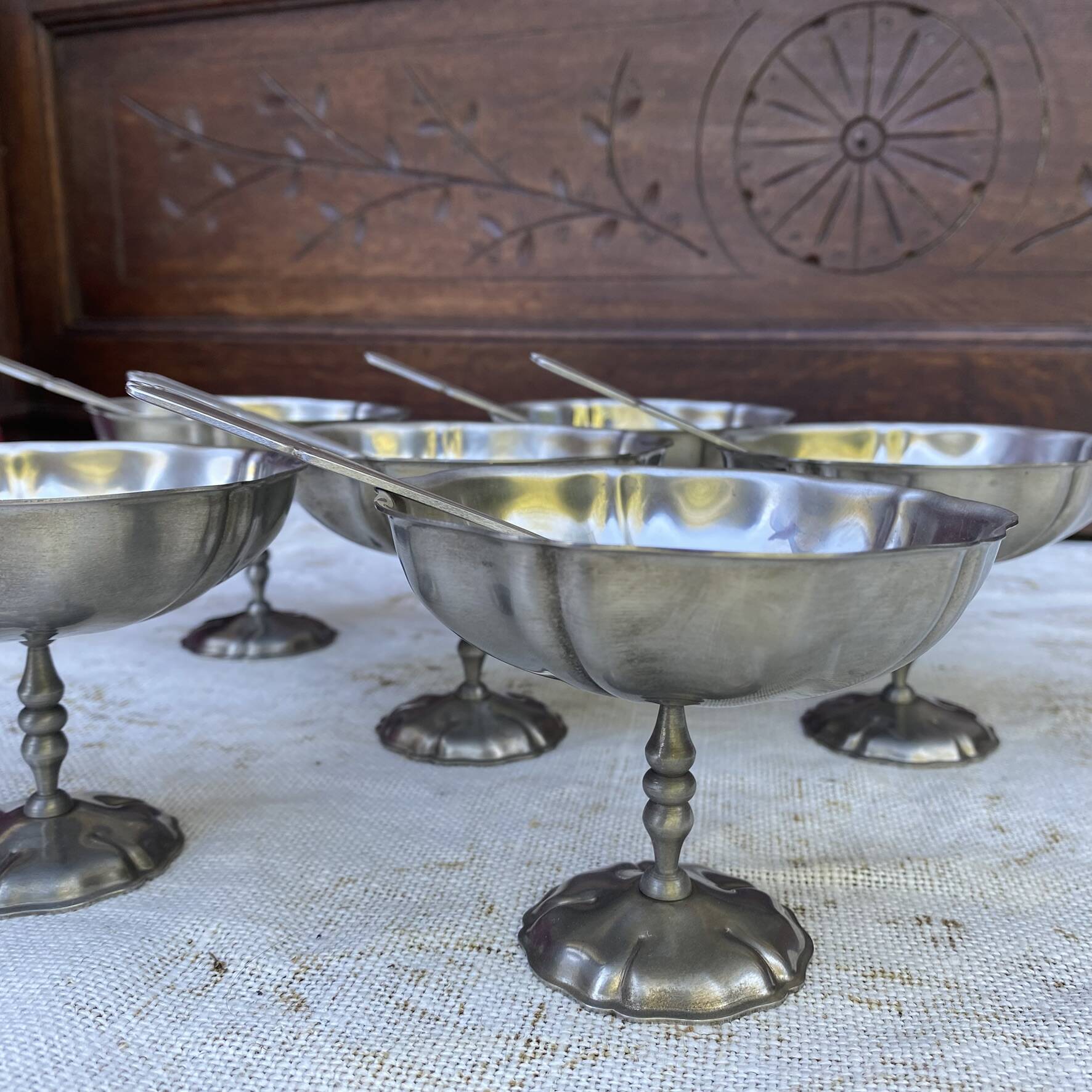 Coupes à glaces en inox mat Jean Couzon