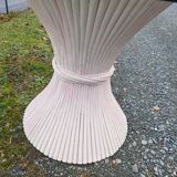 John mc guire McGuire round dining table Sheaf of wheat bamboo