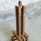 Wooden table lamp.