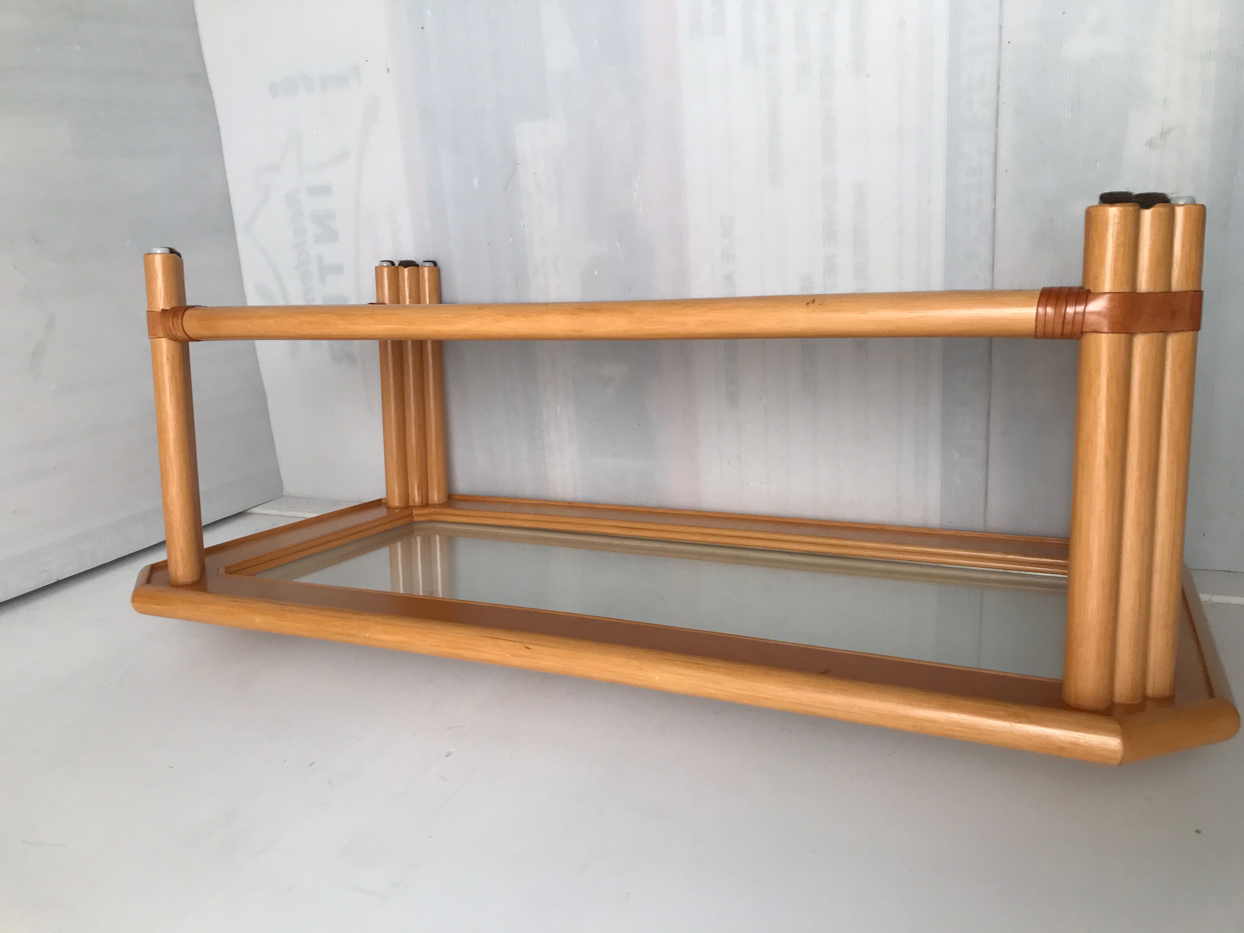 Bamboo coffee table 60-70s