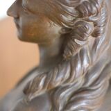 Buste en plâtre de Mme Du Barry d'après Pajour, XIXème s.