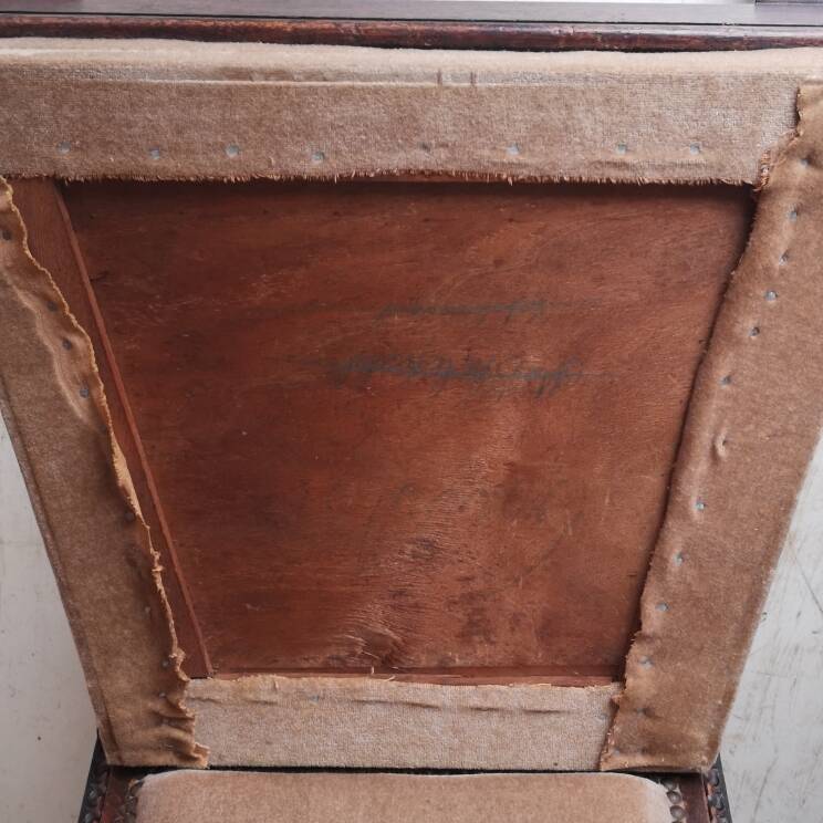 3 fauteuils chippendale en chêne massif, XIXème siècle
