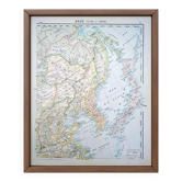 Asia, China and Japan. Geographical map printed in 1900.