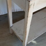 Patinated fir console