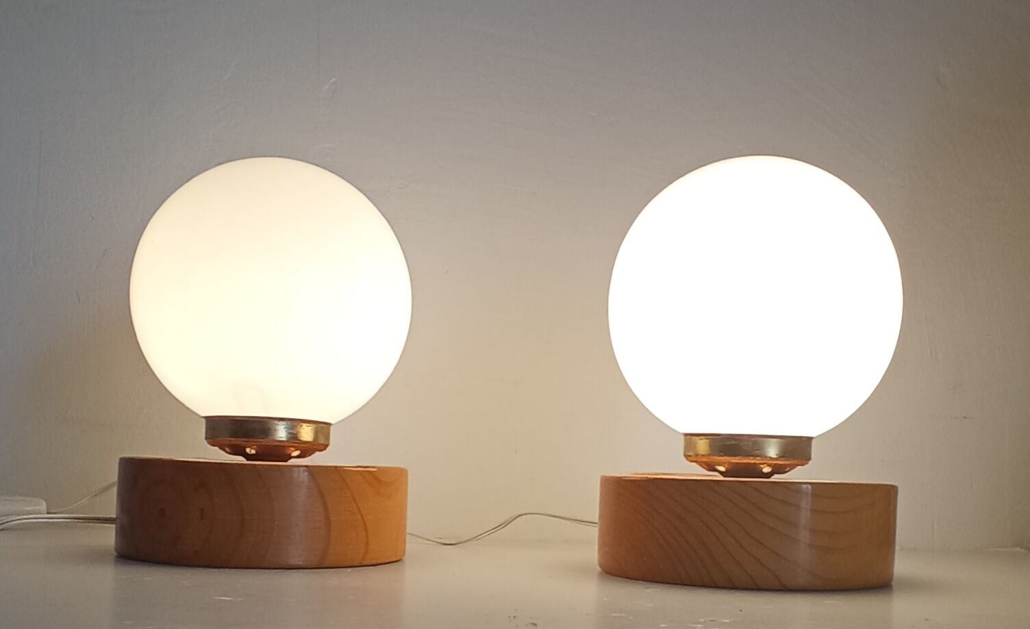 Pair of bedside lamps