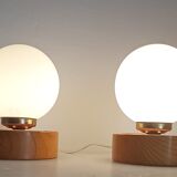 Pair of bedside lamps