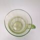 Art Deco carafe in pistachio green glass