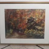 Signed pastel drawing