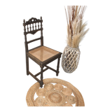 Chaise ébène en bois style ancien