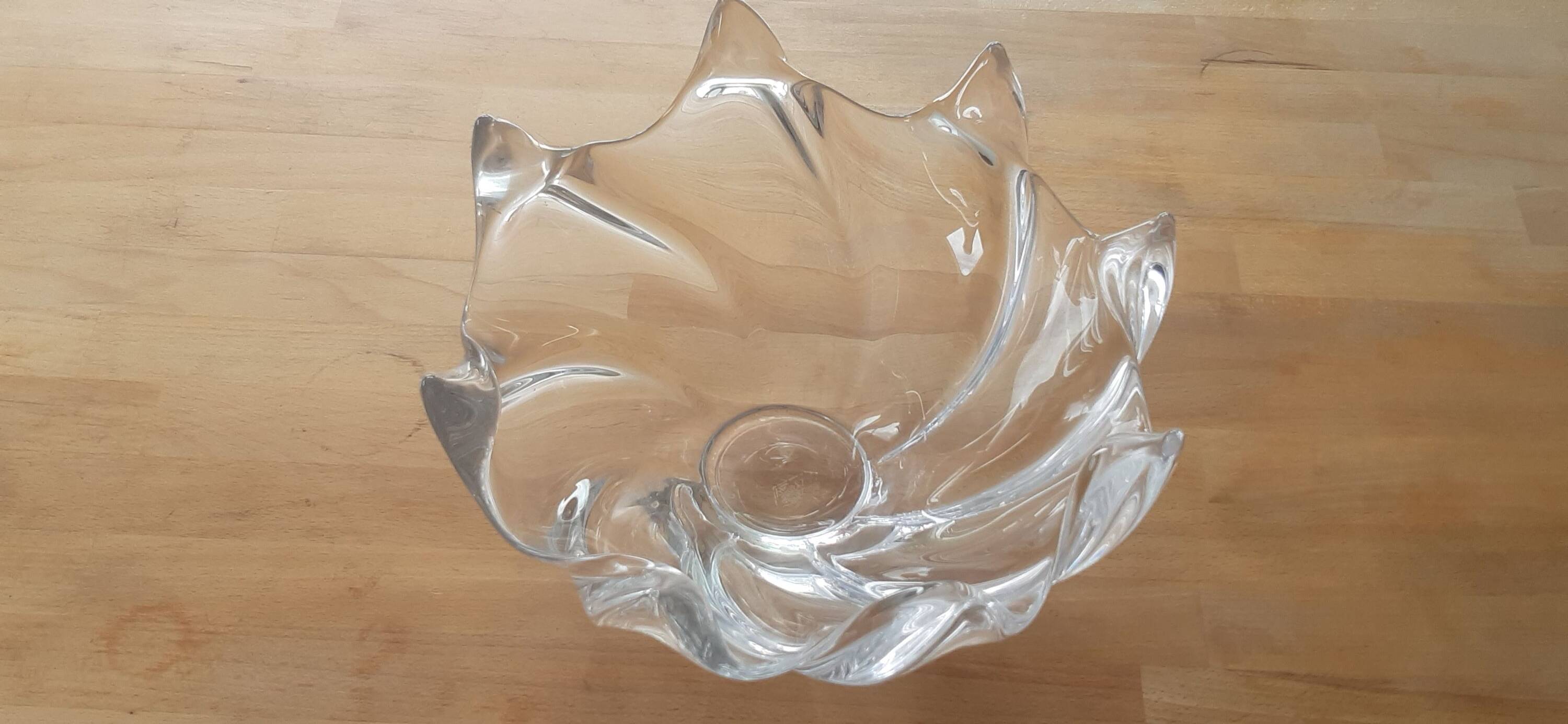 Antique fruit bowl from Vannes art crystal factory