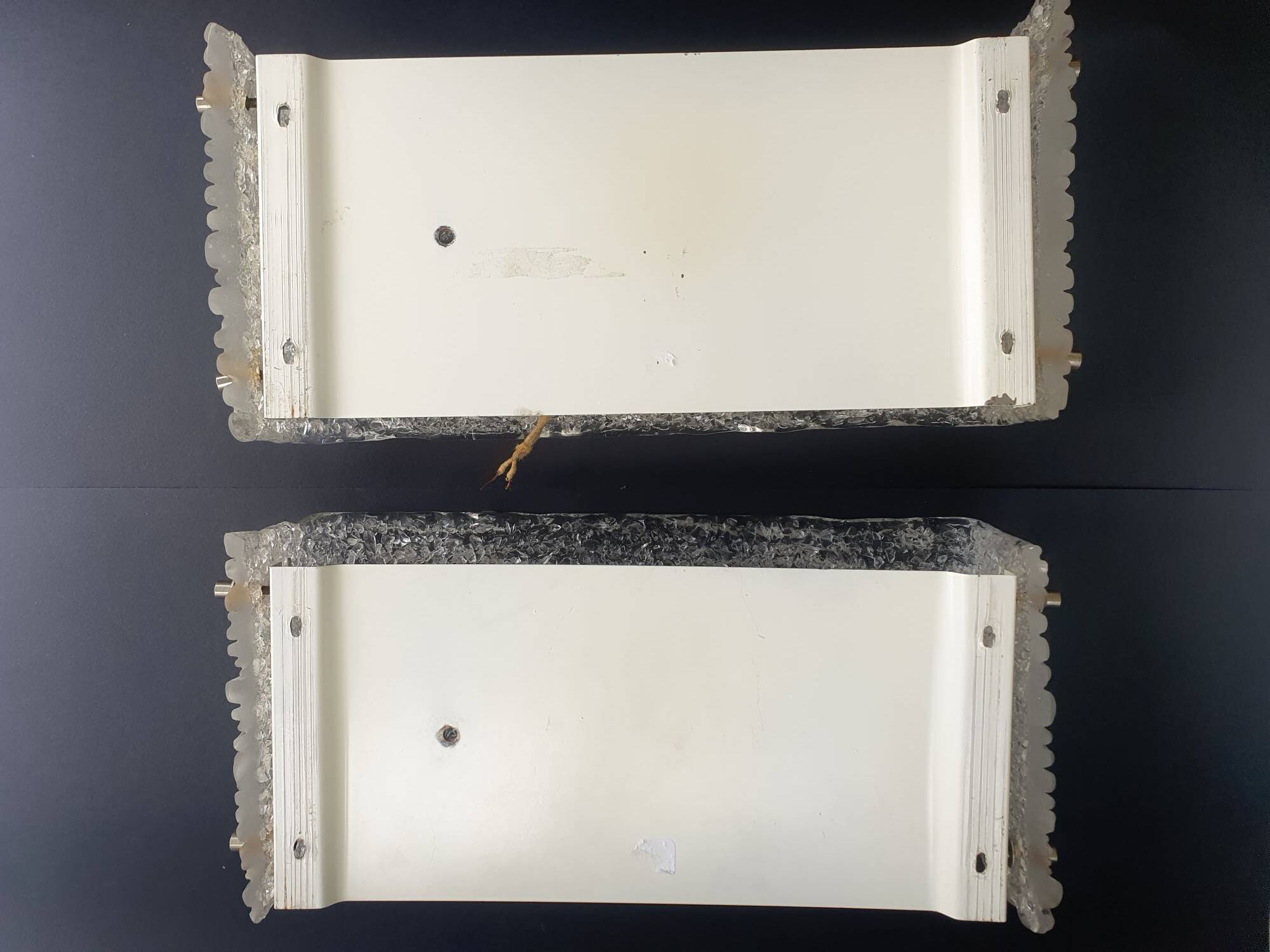 Pair of Murano glass wall lights by Kaiser Leuchten, 1950s