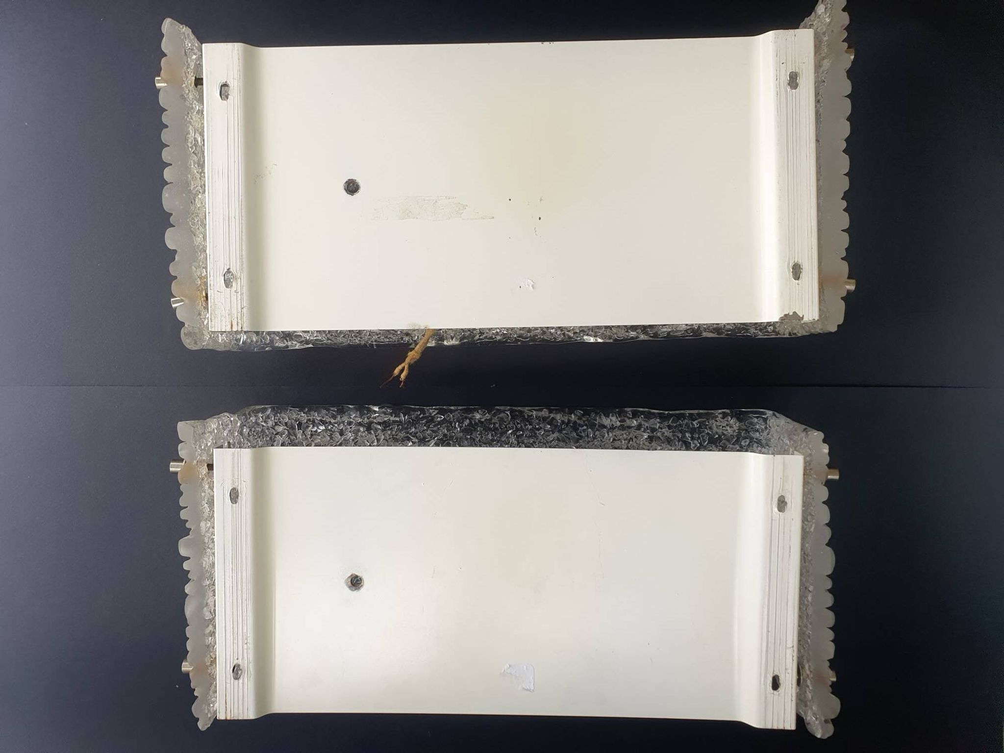Pair of Murano glass wall lights by Kaiser Leuchten, 1950s