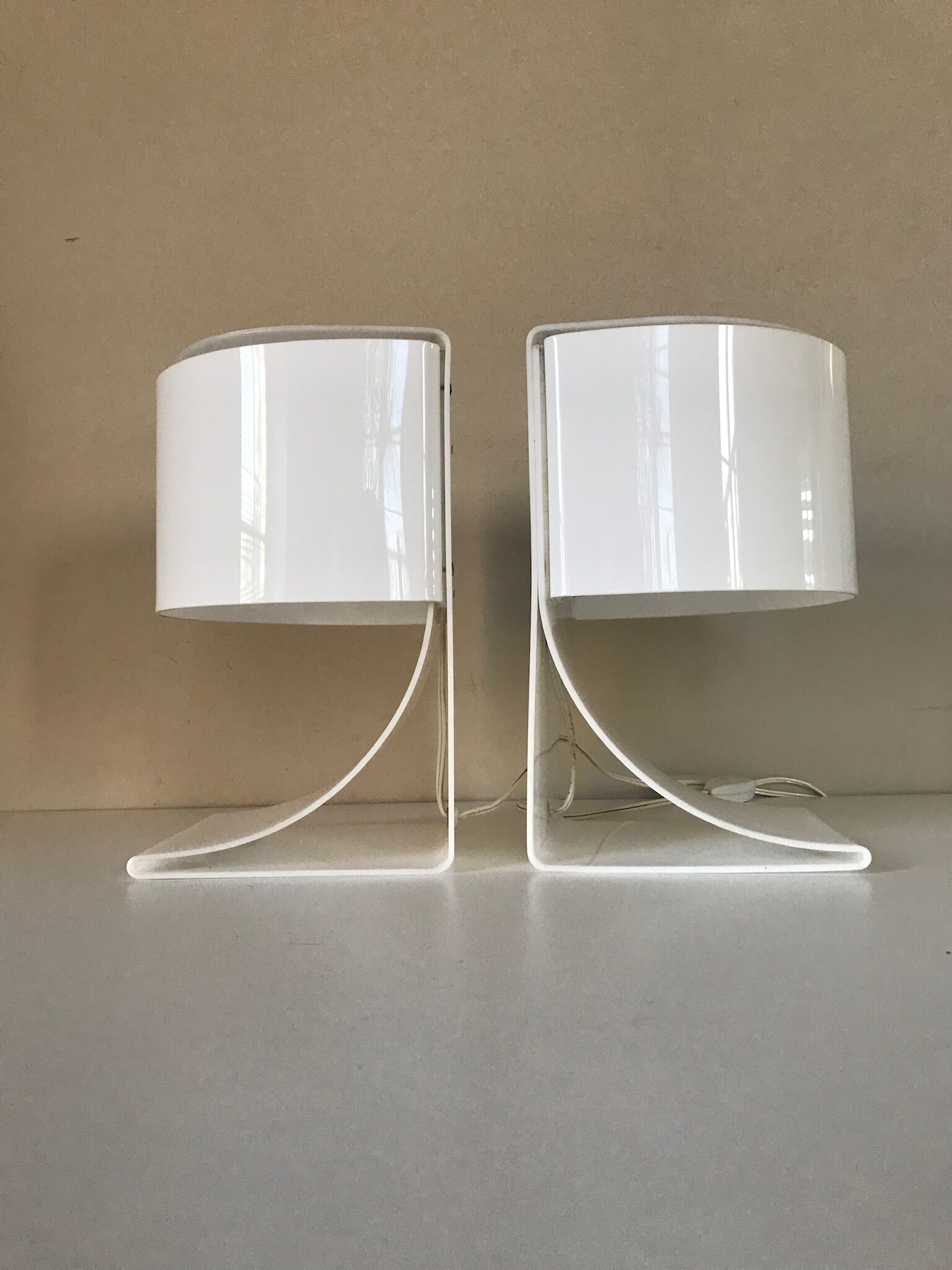 Paire de lampes frère édition Chabrières années 70