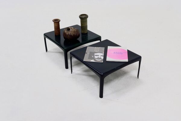 2 tables d'appoint, tables basses en fibre de verre, années 1960