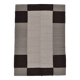 Tapis Kilim contemporain gris noir vintage 8x10, 225x325 cm