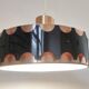 Grand pendentif mid-century, Jo Hammerborg, Danemark, années 1970