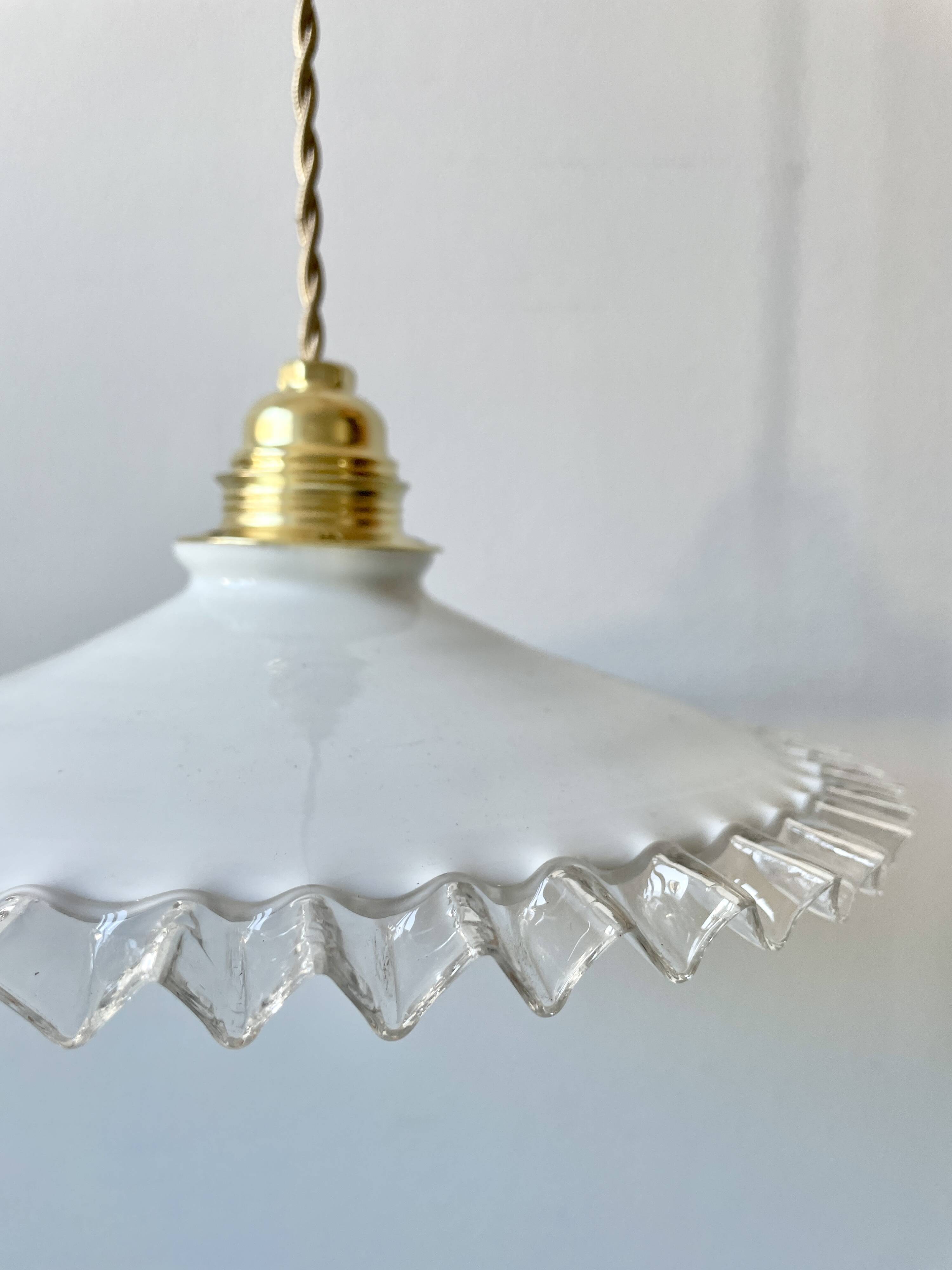 Opaline pendant light