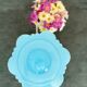 Art Deco lamp from the 1930s in turquoise opaline.