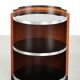 Mobile side table / bar table with black glass tops