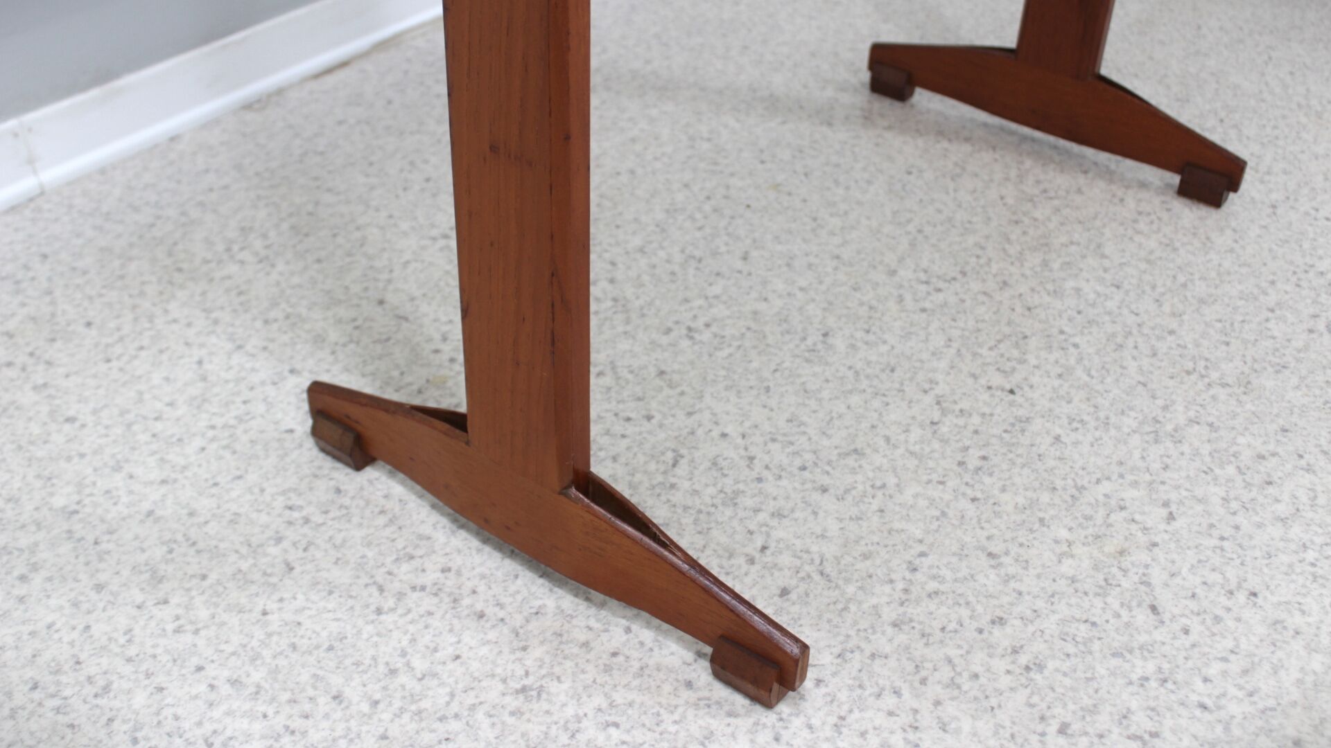 Mid century wood and formica desk 1950s, set of 2