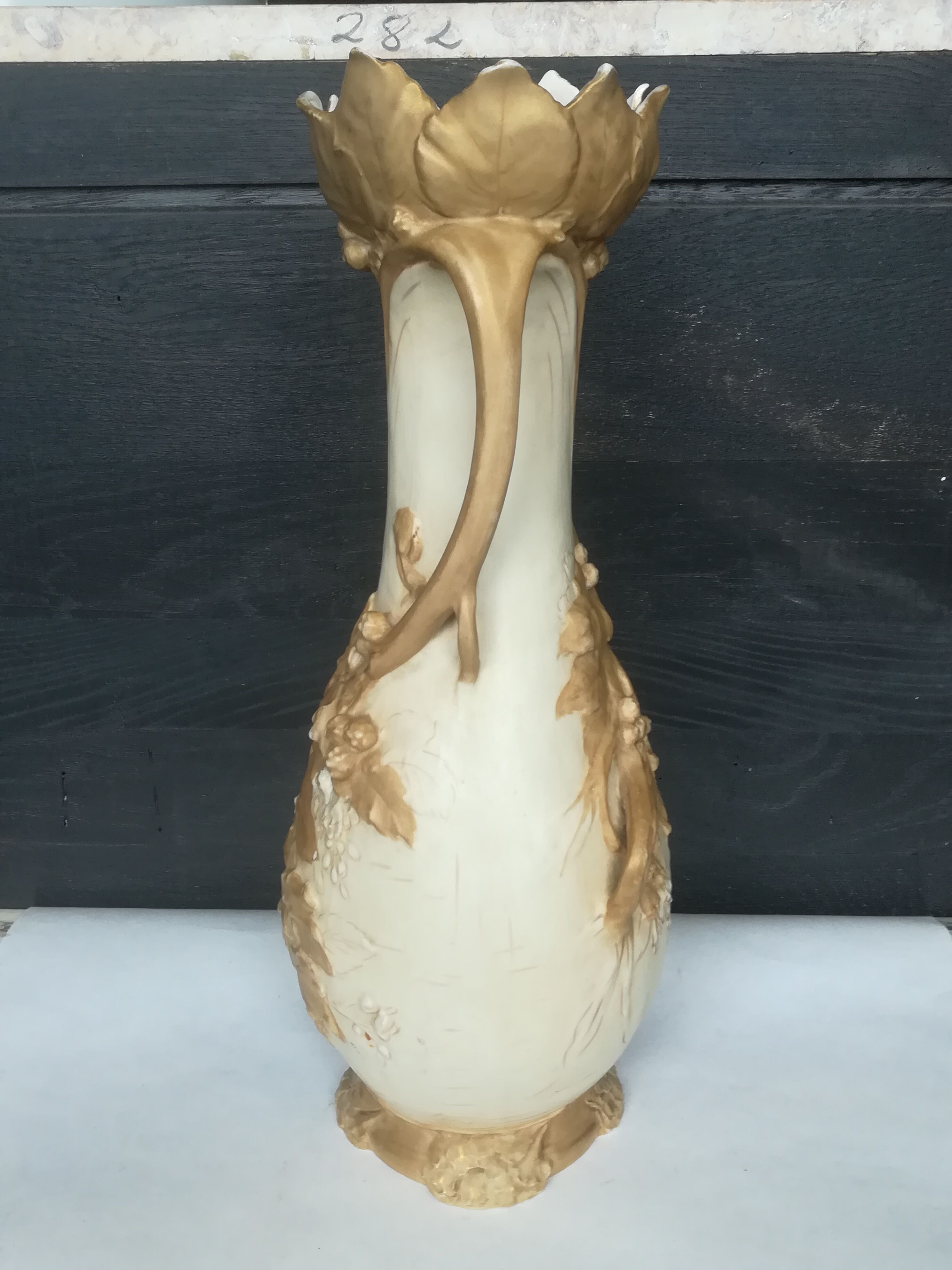 Royal Dux art nouveau porcelain vase