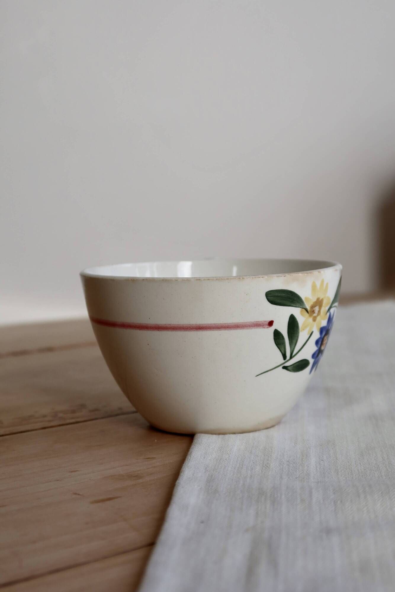 Antique ironstone tea cup Sarreguemines Digoin - Sélestat model