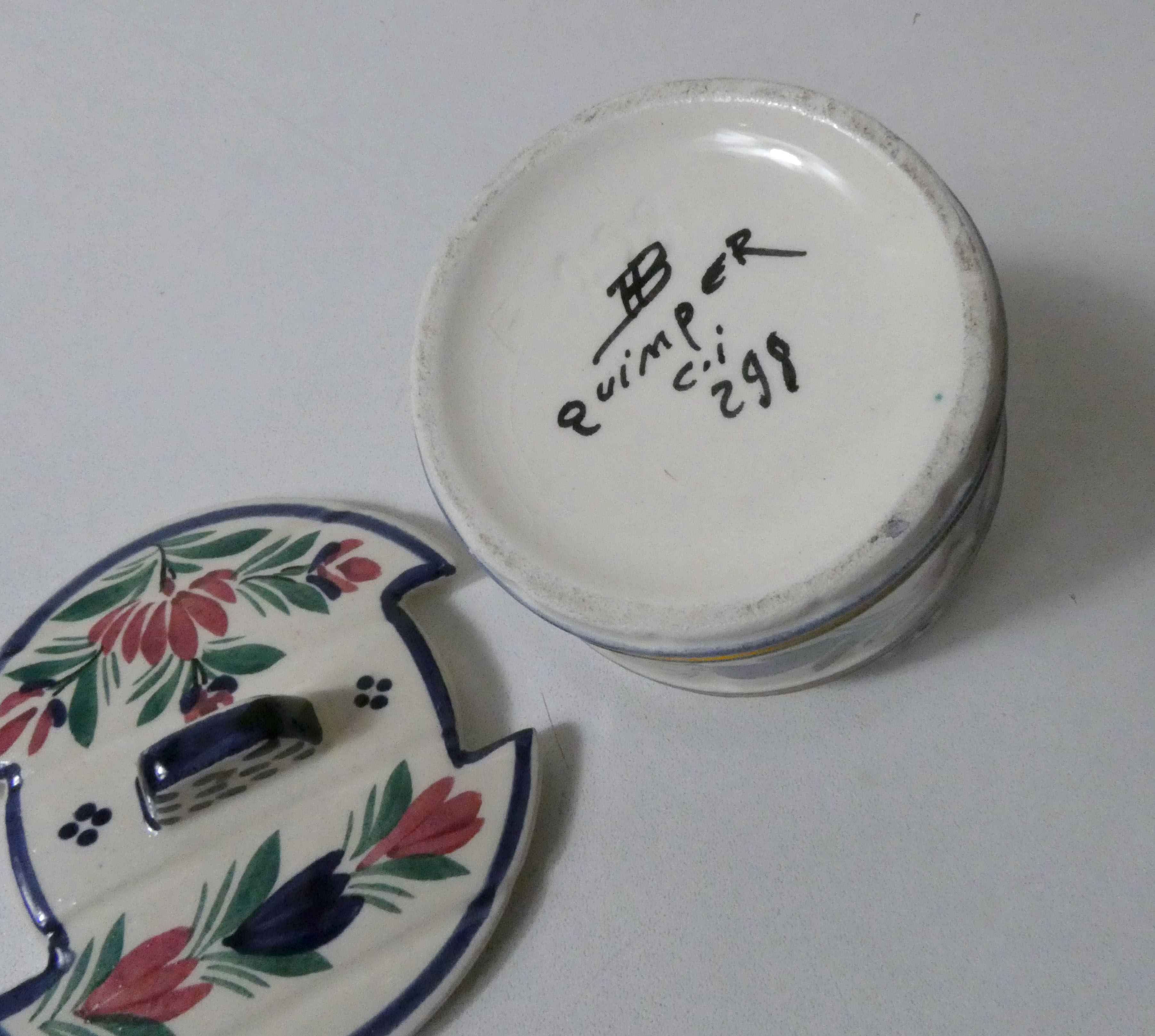 Henriot Quimper butter maker