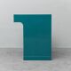 Vintage petrol green desk with drawers 1970s modernism