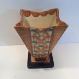 Hand painted art deco vase by Myott and son