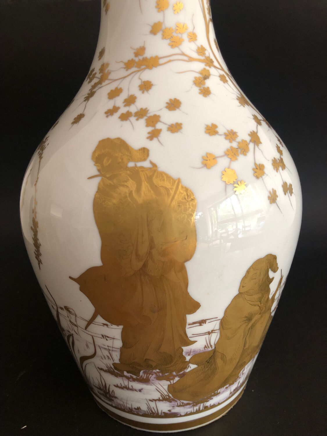 Vase with Asian decoration