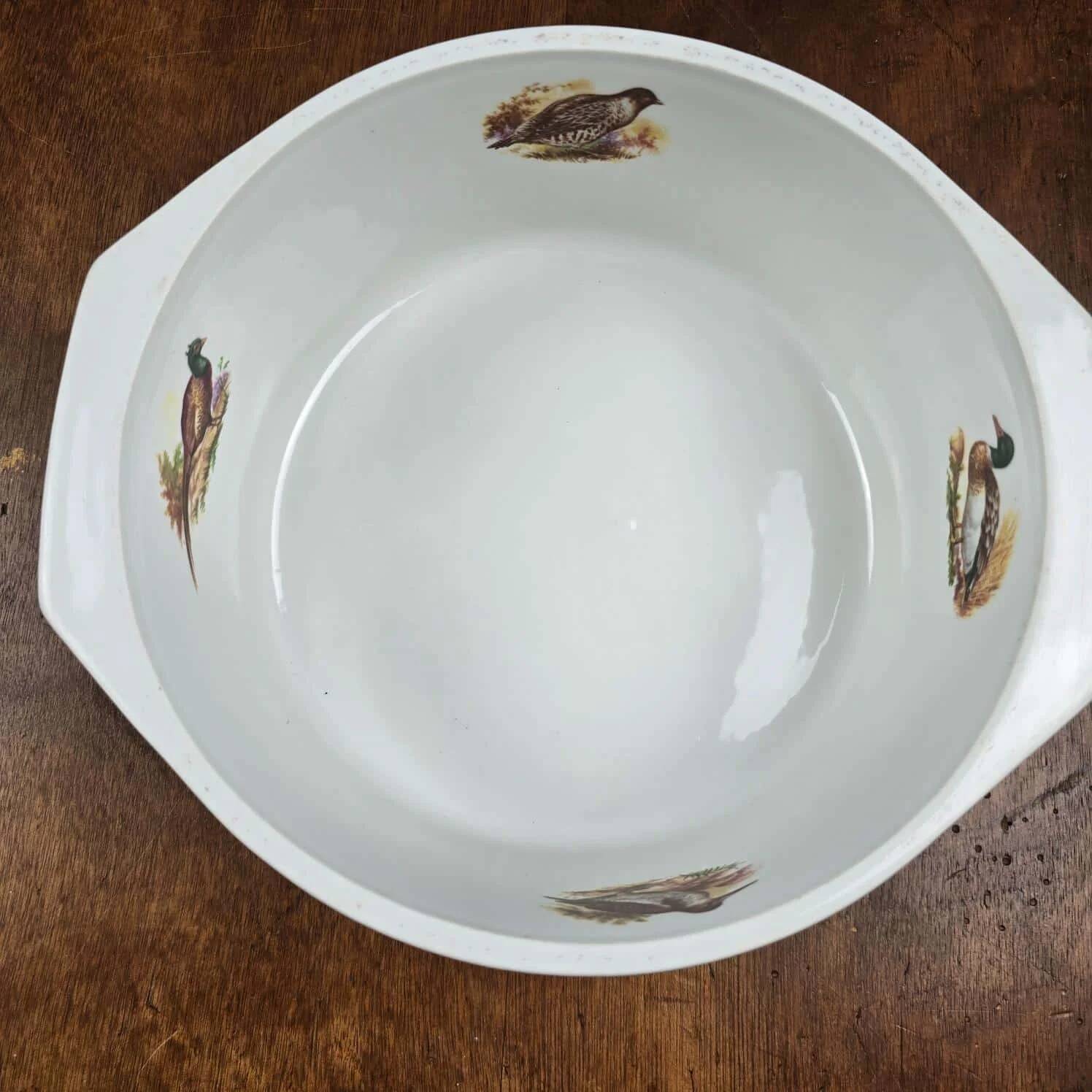 Old porcelain plate from Sarreguemines Digoin – Hunting decoration