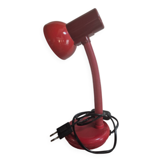lampe de chevet ou de bureau vintage rouge stilplast serie lampada ampoule