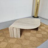 80s travertine coffee table
