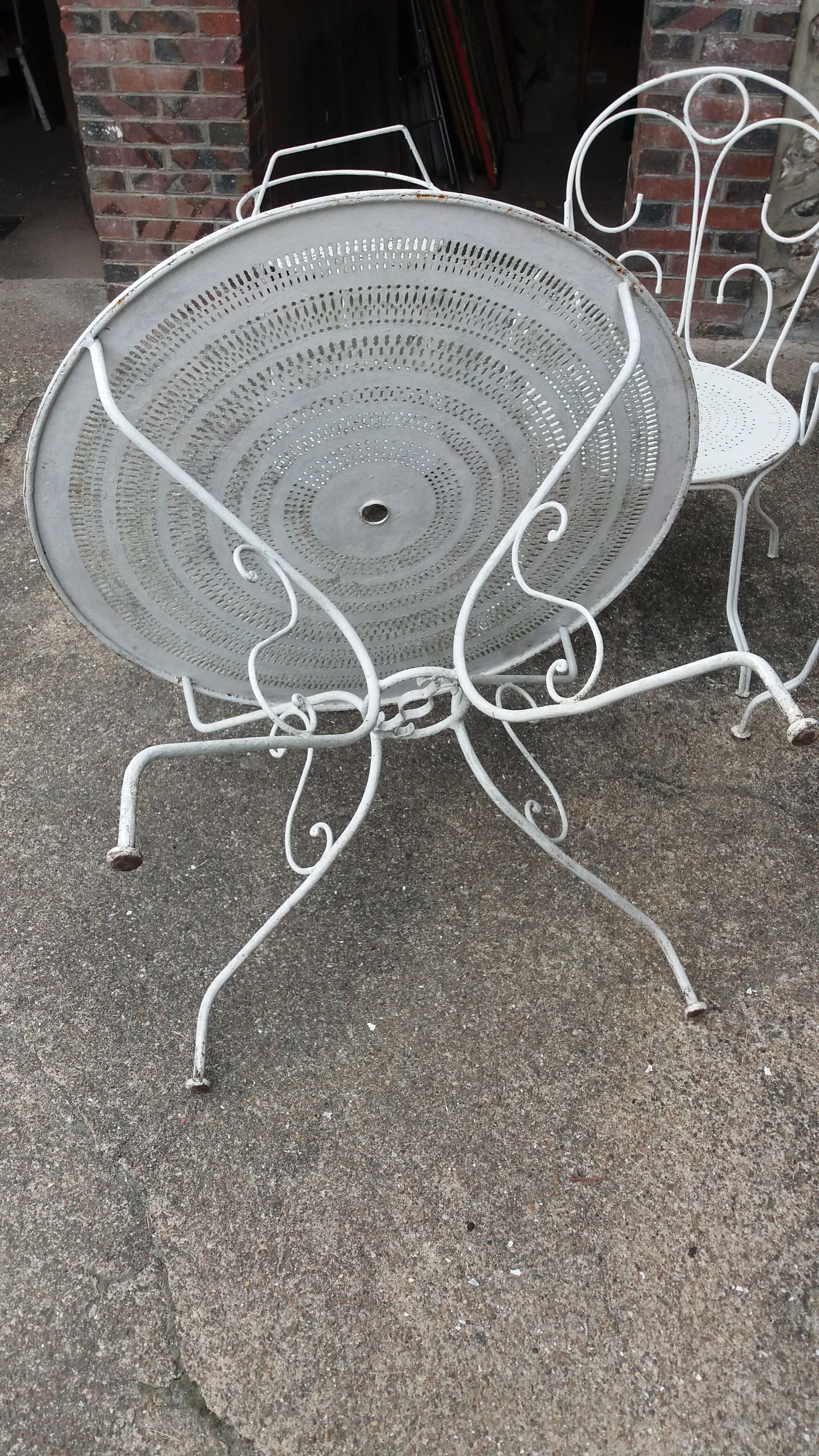 Iron garden furniture