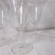 Set of 6 antique decorated wine glasses.