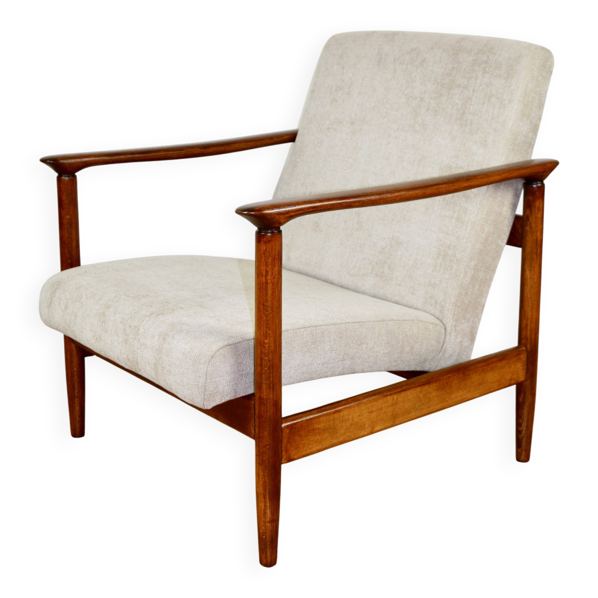 GFM-142 armchair, design by Edmund Homa from the 70s, beige