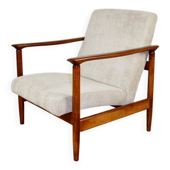 GFM-142 armchair, design by Edmund Homa from the 70s, beige
