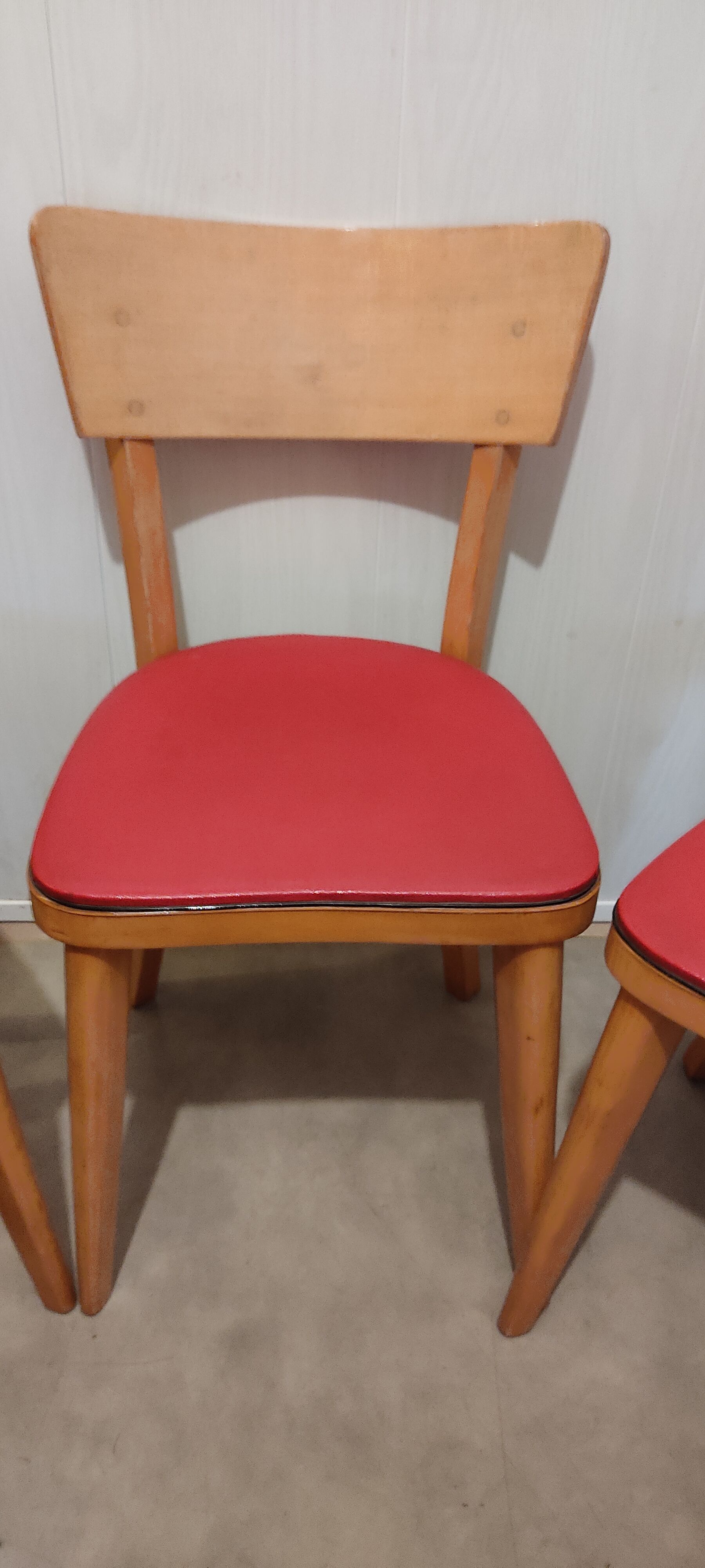 5 vintage bistro chairs