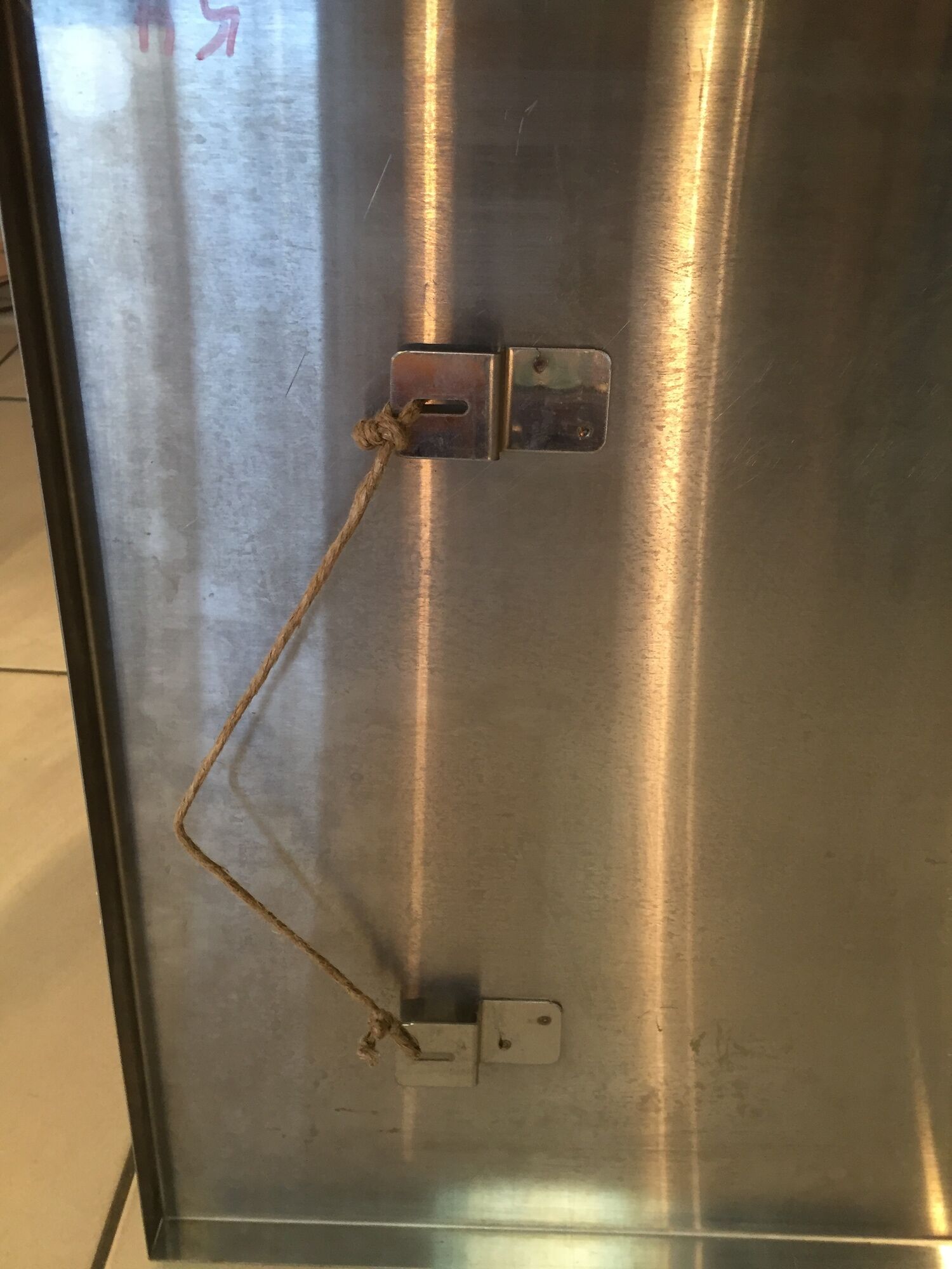 Square mirror 45x45cm 1970s stainless