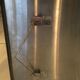 Square mirror 45x45cm 1970s stainless