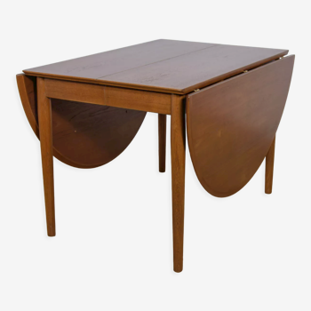 Mid century danish teak extendable dining table, 1960s