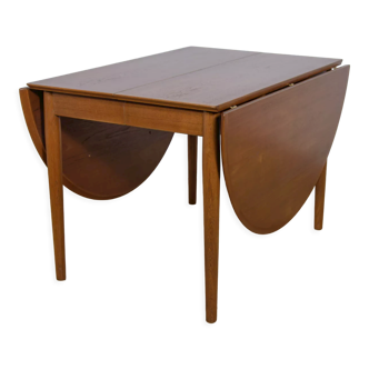 Mid century danish teak extendable dining table, 1960s