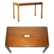 Kennedy military campaign desk Harrods in hardwood