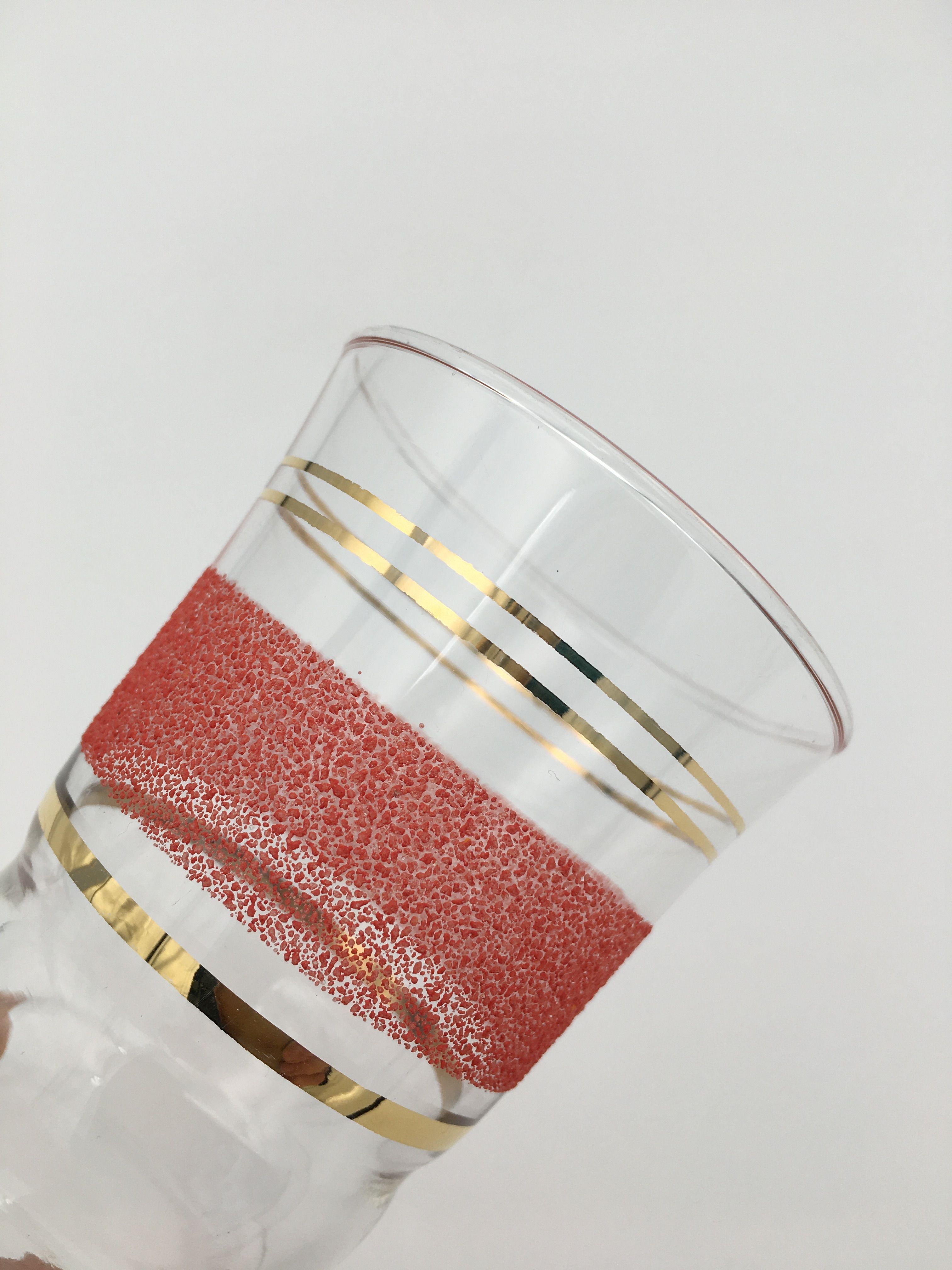 Set of six vintage glasses