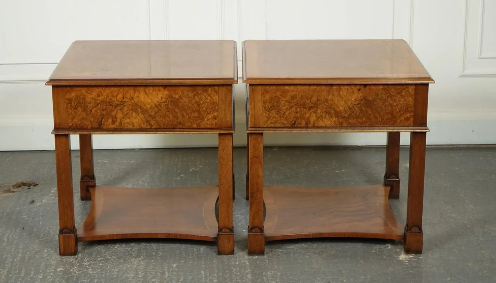 Nightstands in Walnut by Brights of Nettlebed