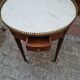 Mahogany hot water bottle table late XIX th